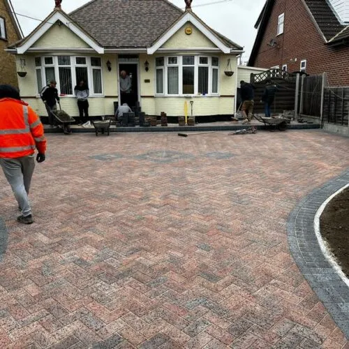 wickford block paving driveway 13